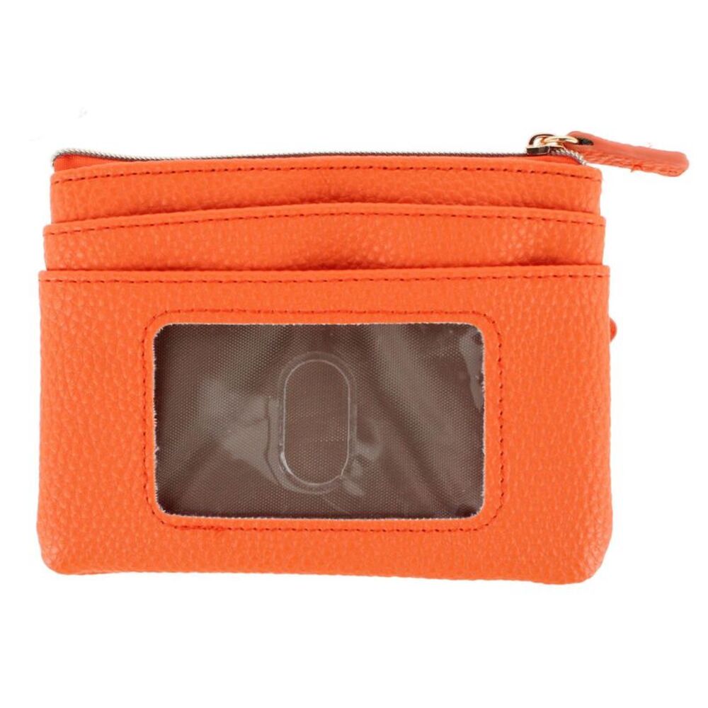 Buxton Women's Colorful Designer Premium Faux Leather Large ID Coin Case